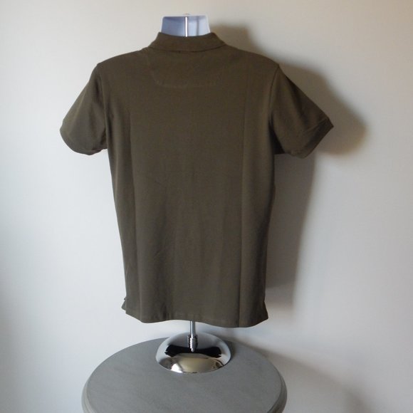 DIESEL T-HEAL BUTTON FRONT POLO SHIRT OLIVE PREM - Picture 4 of 5